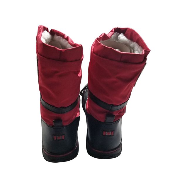 Pajar Canada Grip Red Black Waterproof Low Winter Boots Size 10 New In Box - Picture 5 of 12